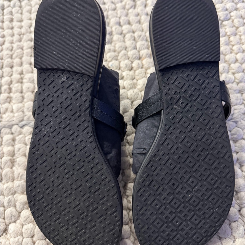 Tory Burch Miller Sandals Black Size 6 - Picture 7 of 9